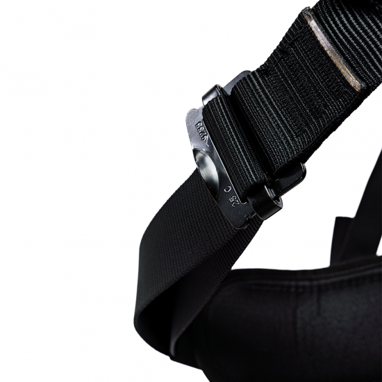 352B Padded Lightweight Assault Full Body Harness with rear waist pad D ring. (Sizes S-XL)