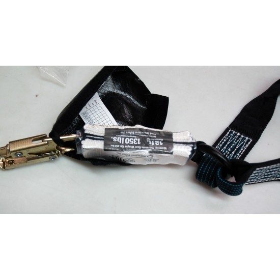 881-12 Dual Elastic Legs w/6-12 ft Free Fall Lanyard - 2 1/2" Aluminum ladder Hooks